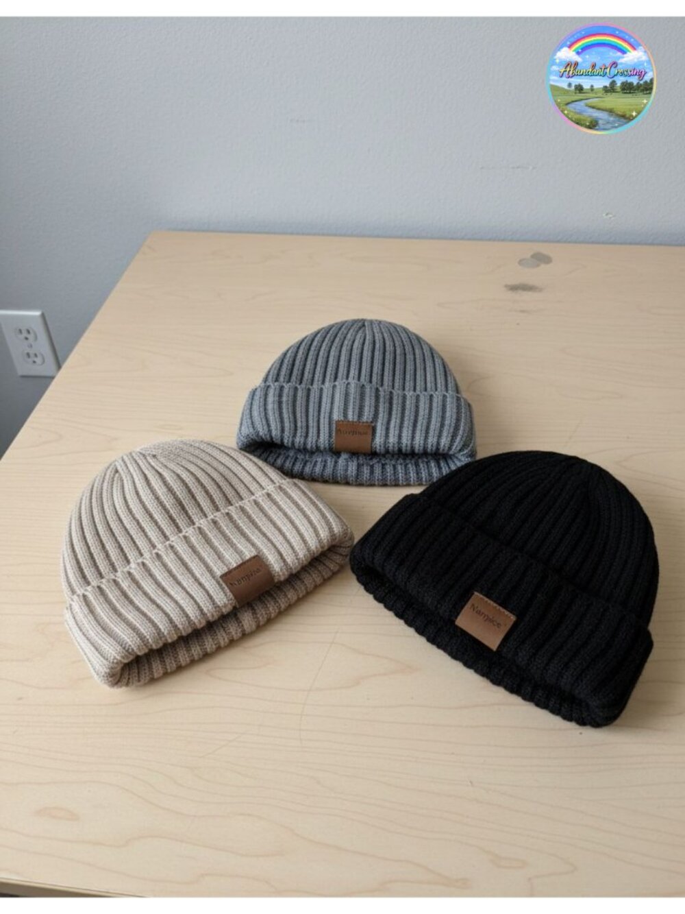 Fleece Lined Beanie Hat 3 Pack Warm Thermal Knit Skull Cap Winter